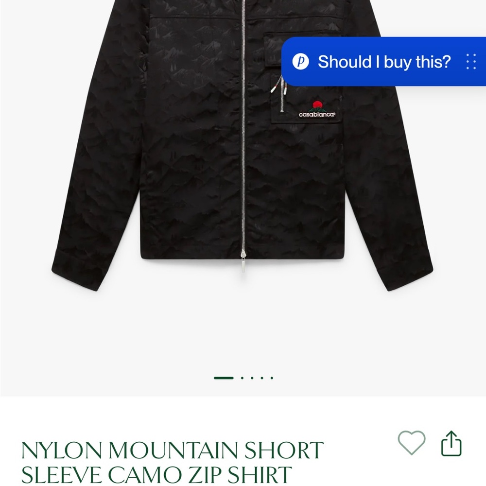 Casablanca Black Camo Bomber Jacket